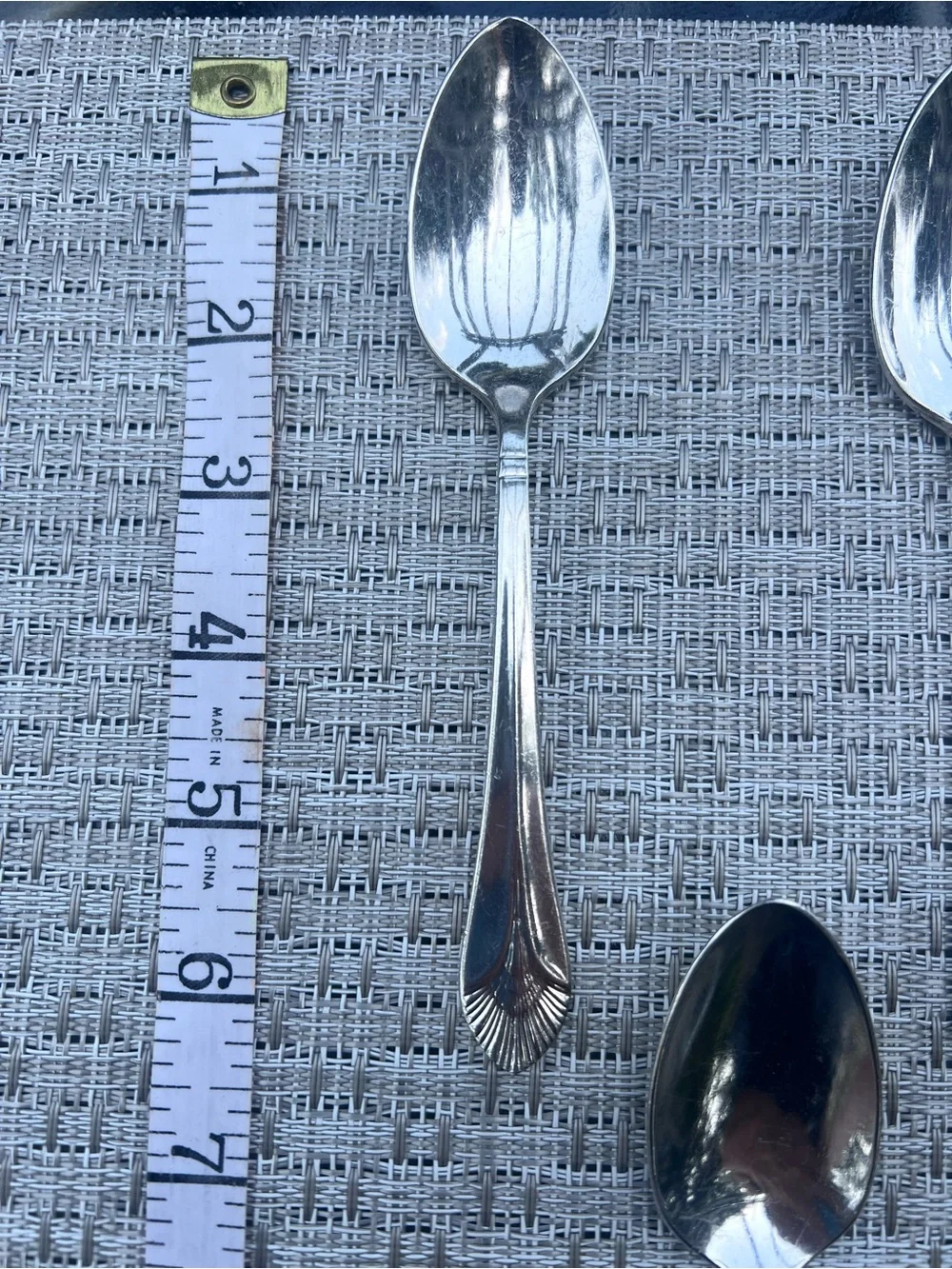 Vintage International Silverplate MCM “Manhattan” – 8 Tsp – Mid-Century Modern